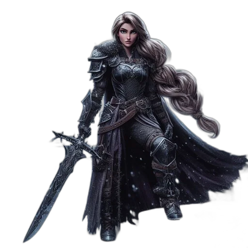 sword, staff, weapon, fantasy art transparent PNG cut-out