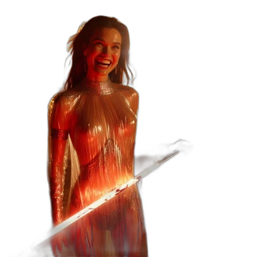dress, staff, sword, weapon transparent PNG cut-out