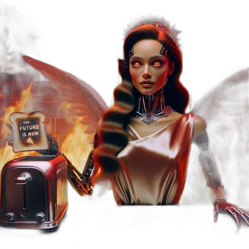 robot, concept art, fantasy art, comic book art transparent PNG cut-out