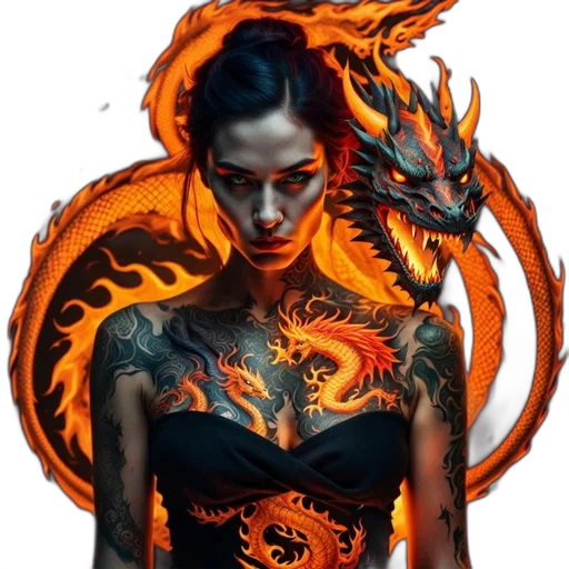 dragon, fantasy art, concept art, pixel art transparent PNG cut-out