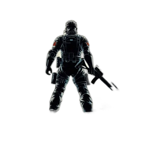 weapon, robot, sword, staff transparent PNG cut-out