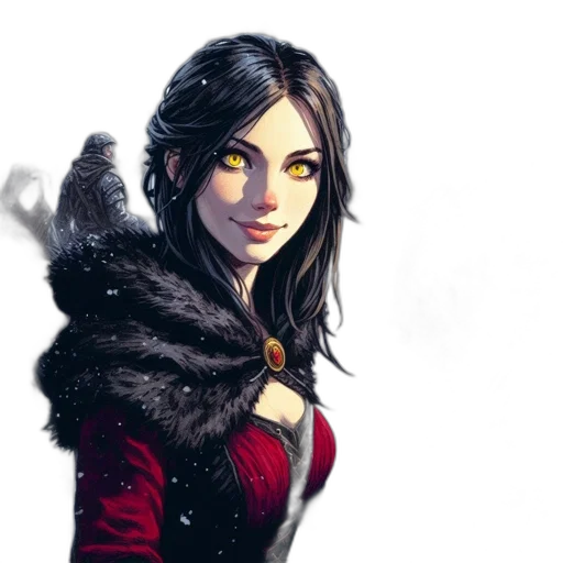 fantasy art, comic book art, concept art, photorealistic transparent PNG cut-out