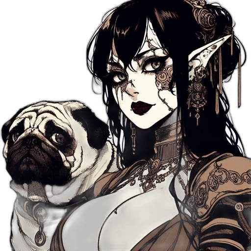 staff, creature, fantasy art, concept art transparent PNG cut-out