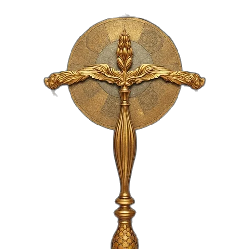 staff, sword, jewelry, crown transparent PNG cut-out