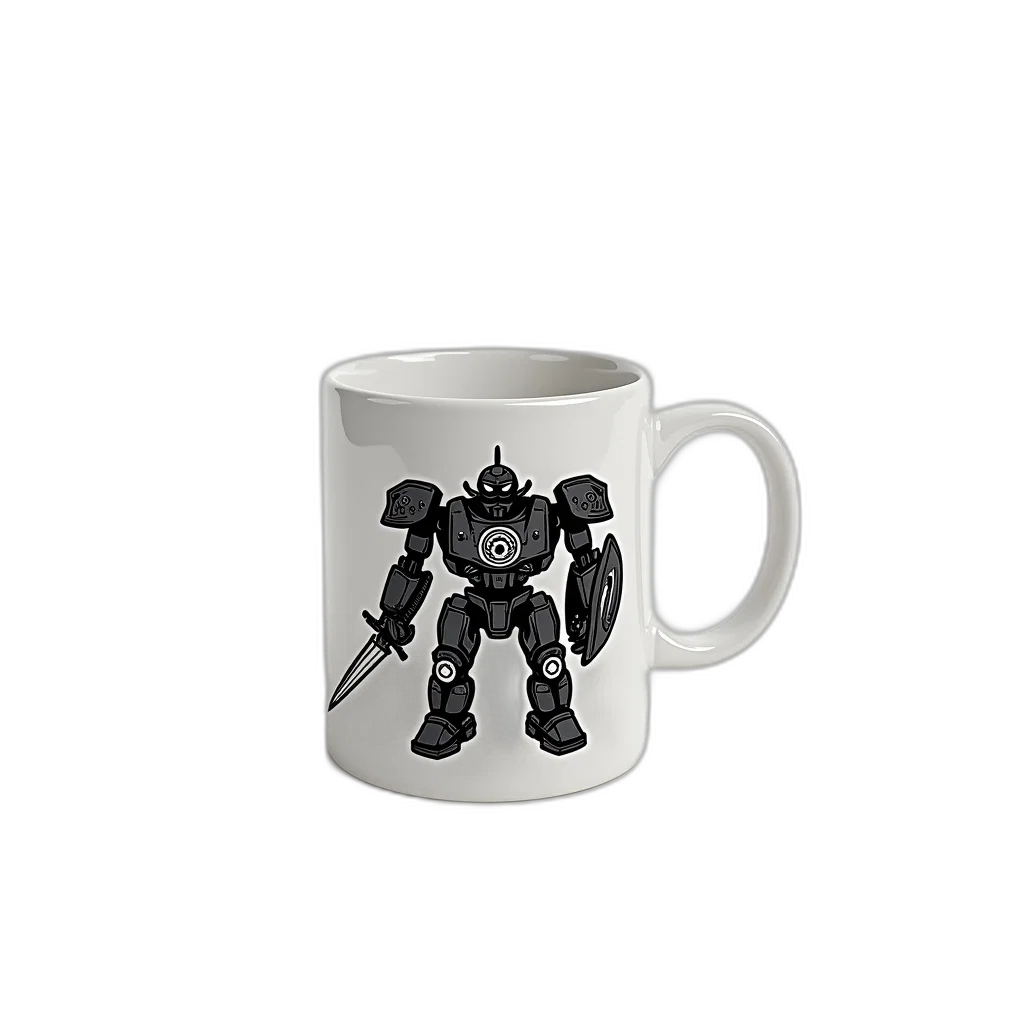 robot, weapon, 3d render, concept art transparent PNG cut-out