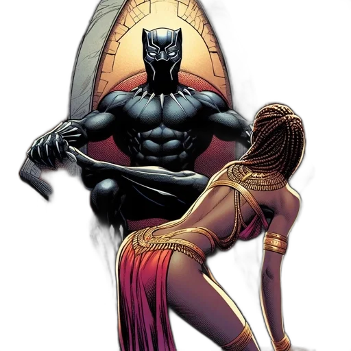 comic book art, concept art, dark, imposing transparent PNG cut-out
