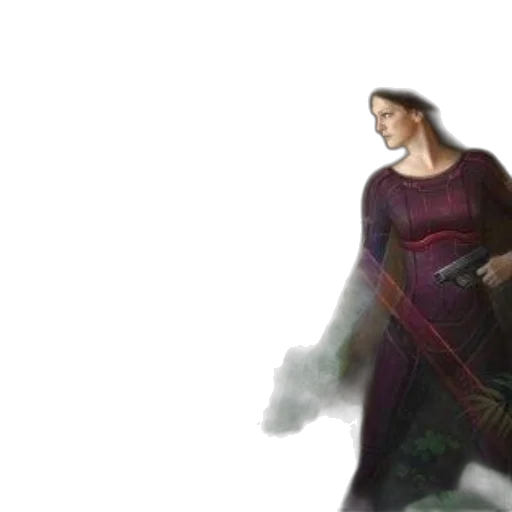 dress, staff, sword, dragon transparent PNG cut-out