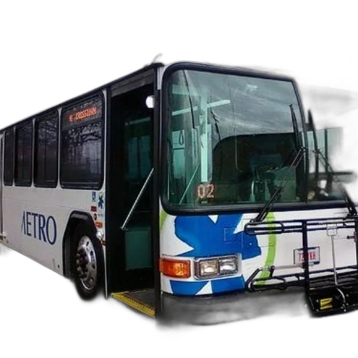 3d render, photorealistic, white, bus transparent PNG cut-out