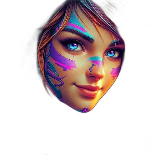 face, mask, robot, jewelry transparent PNG cut-out