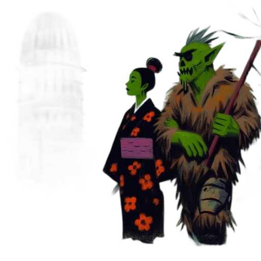 concept art, fantasy art, pixel art, comic book art transparent PNG cut-out