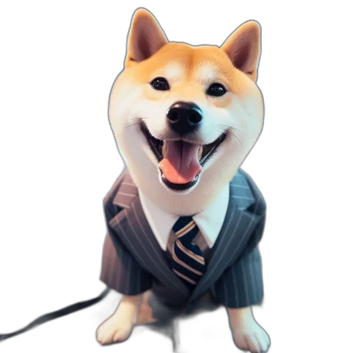staff, animal, jacket, 3d render transparent PNG cut-out