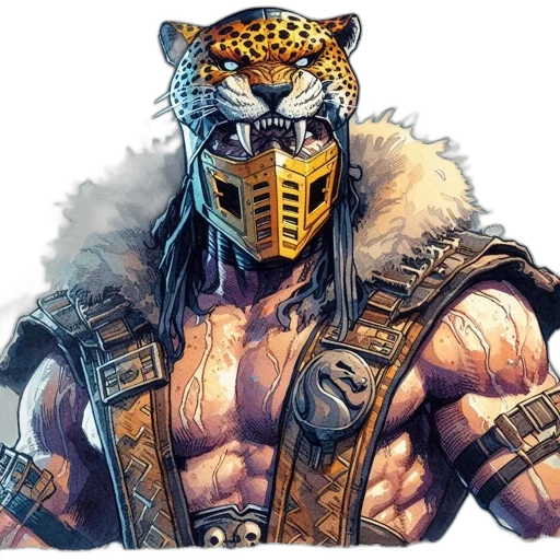 mask, animal, comic book art, concept art transparent PNG cut-out