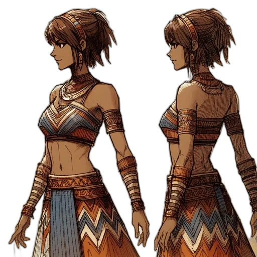 dress, concept art, fantasy art, pixel art transparent PNG cut-out