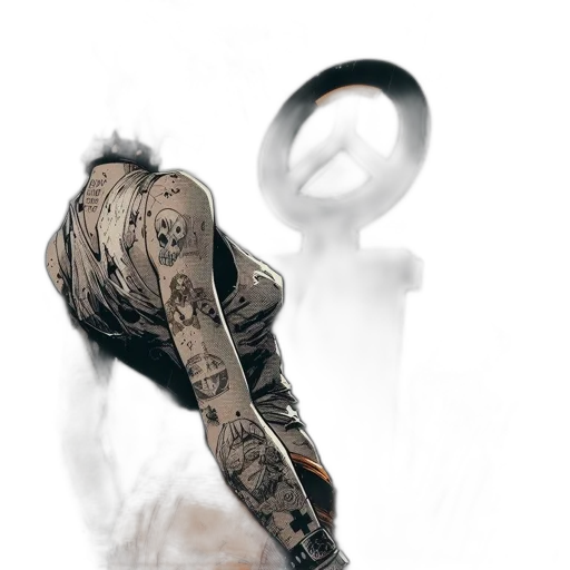 sword, weapon, robot, hair transparent PNG cut-out