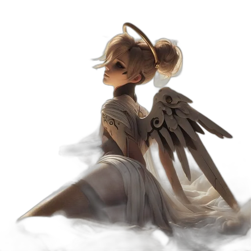dress, staff, weapon, concept art transparent PNG cut-out