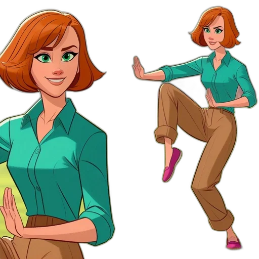 cartoon, concept art, comic book art, 3d render transparent PNG cut-out
