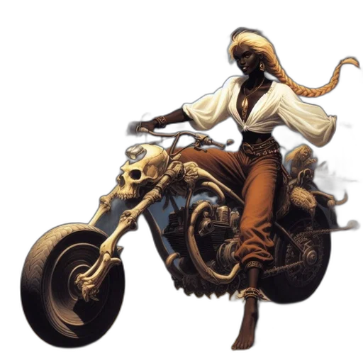 weapon, car, hair, concept art transparent PNG cut-out