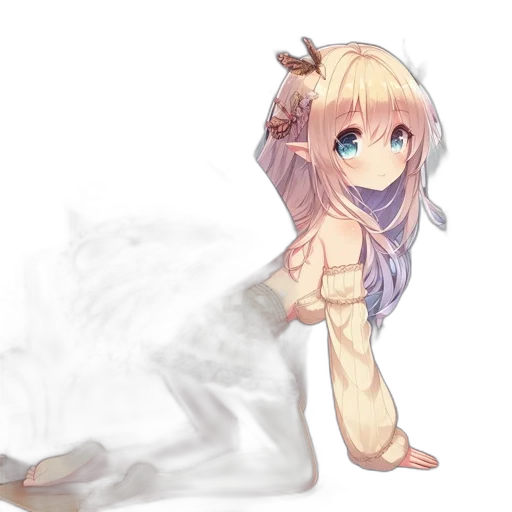 dragon, creature, dress, staff transparent PNG cut-out