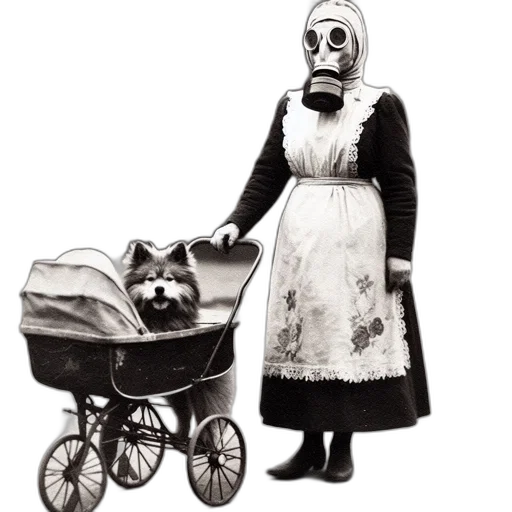 mask, robot, dress, concept art transparent PNG cut-out