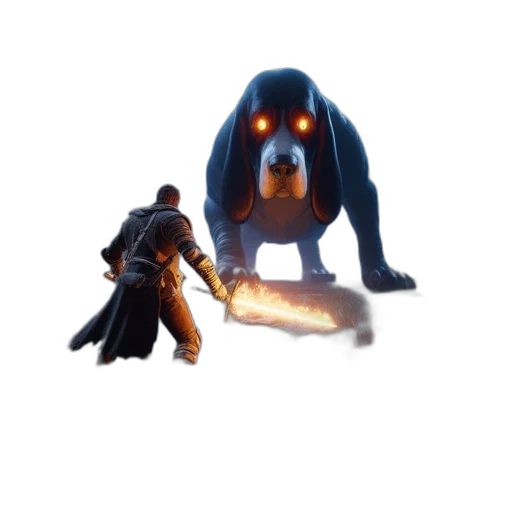 creature, animal, staff, weapon transparent PNG cut-out