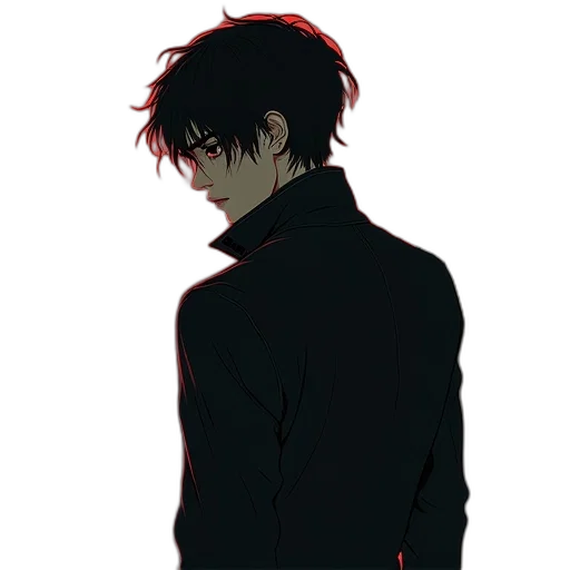 jacket, staff, creature, mask transparent PNG cut-out