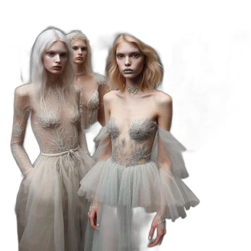 dress, jewelry, concept art, fantasy art transparent PNG cut-out