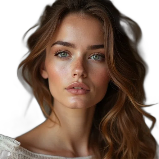 face, hair, jewelry, crown transparent PNG cut-out