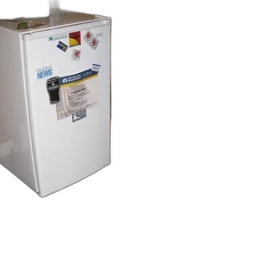 robot, white, refrigerator, magnets transparent PNG cut-out