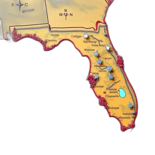 concept art, map, florida, coast transparent PNG cut-out