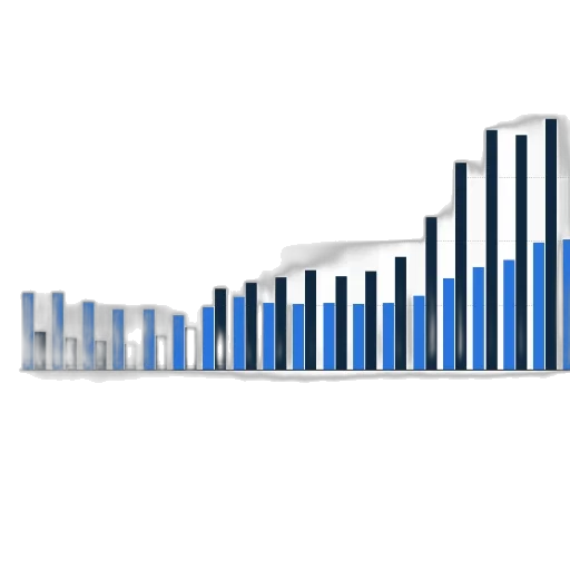 bar, chart, shows, number transparent PNG cut-out