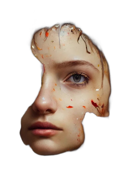 face, mask, crown, creature transparent PNG cut-out