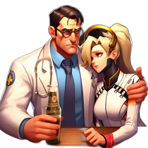 jacket, bottle, staff, weapon transparent PNG cut-out