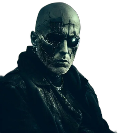 mask, face, robot, creature transparent PNG cut-out
