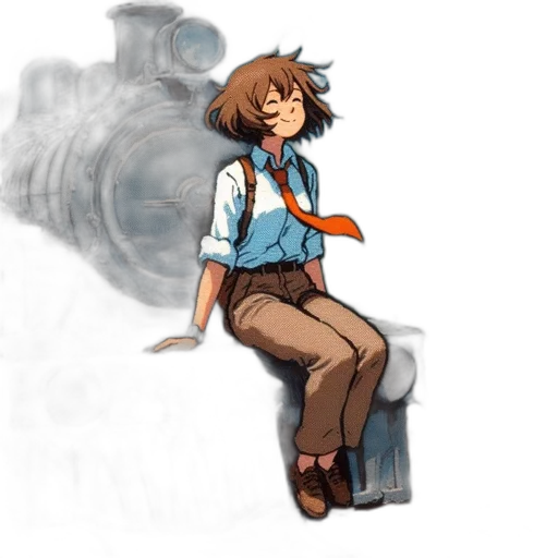 staff, robot, weapon, jacket transparent PNG cut-out