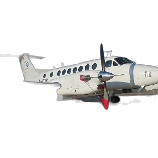 3d render, white, airplane, number transparent PNG cut-out