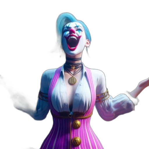 face, dress, concept art, 3d render transparent PNG cut-out