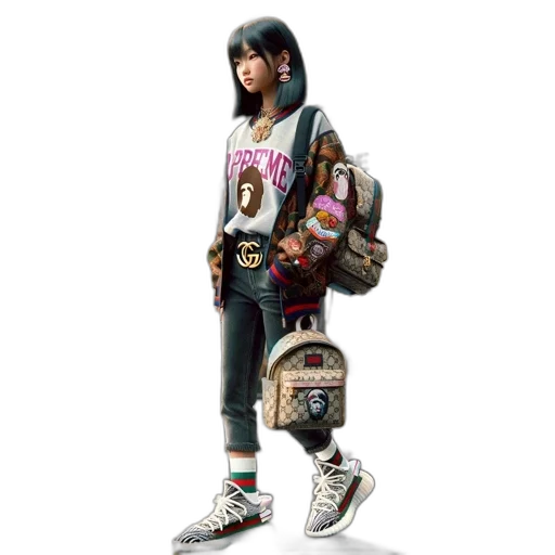 jacket, robot, concept art, 3d render transparent PNG cut-out