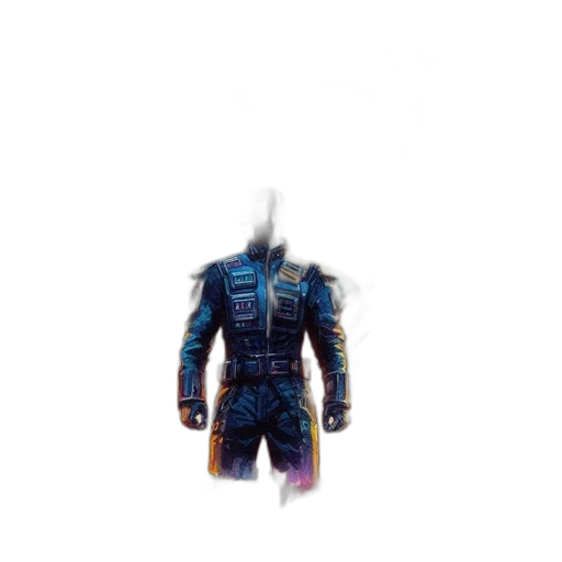 jacket, robot, mask, creature transparent PNG cut-out