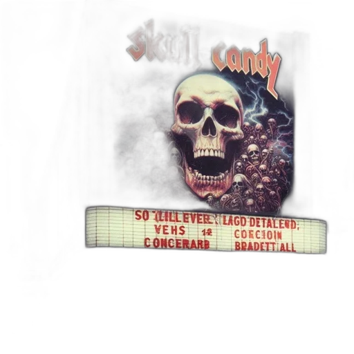 large, movie, marquee, skull-candy transparent PNG cut-out