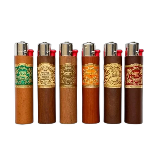 staff, bottle, set, six transparent PNG cut-out