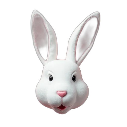 animal, face, mask, 3d render transparent PNG cut-out