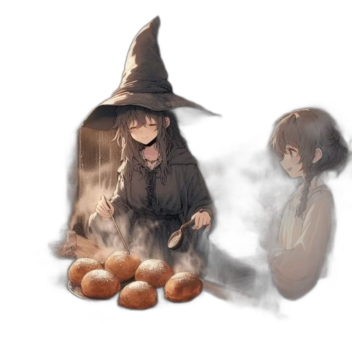 food, hat, mask, staff transparent PNG cut-out