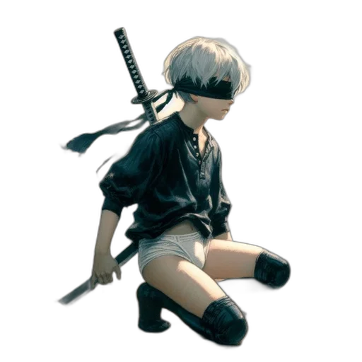 weapon, sword, staff, jacket transparent PNG cut-out