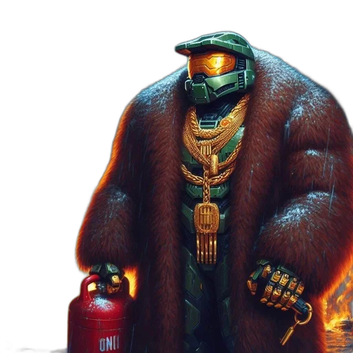 robot, jacket, creature, mask transparent PNG cut-out