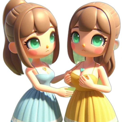 dress, 3d render, concept art, anime transparent PNG cut-out