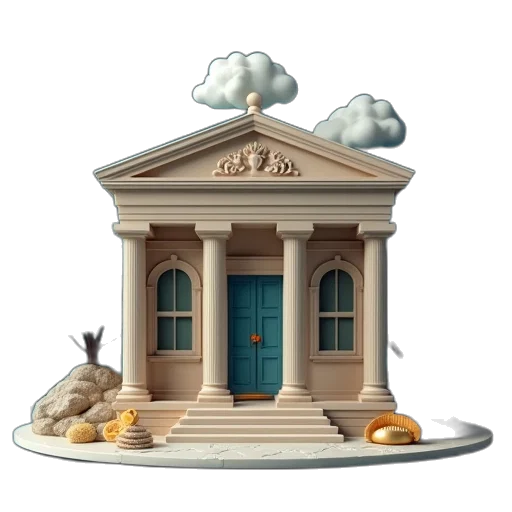 building, furniture, 3d render, concept art transparent PNG cut-out