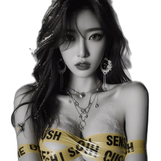 jewelry, photorealistic, cyberpunk, fantasy art transparent PNG cut-out