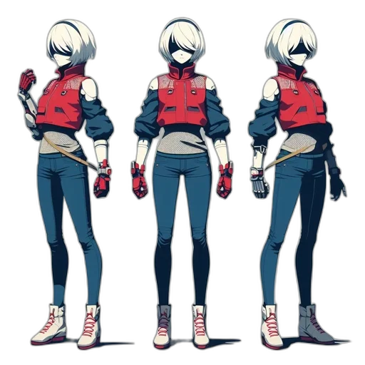 jacket, robot, weapon, concept art transparent PNG cut-out