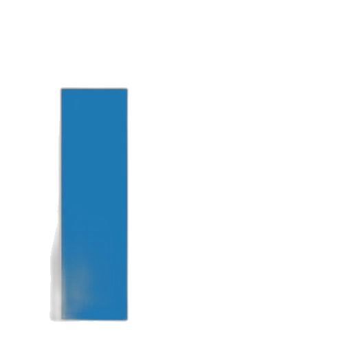 staff, 3d render, blue, bar transparent PNG cut-out