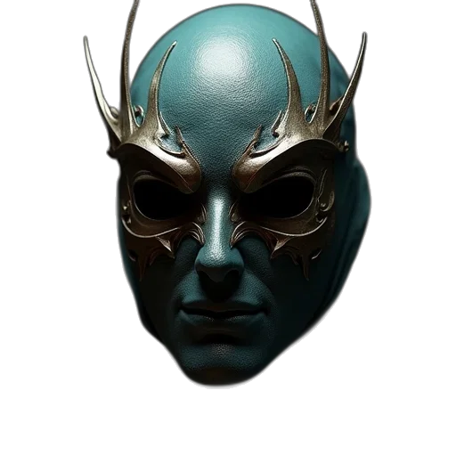 mask, crown, face, jewelry transparent PNG cut-out